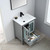 Blossom 024 24 15 A Birmingham 24" Freestanding Bathroom Vanity With Acrylic Sink - Grey