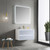 Blossom 018 36 24 C Jena 36" Floating Bathroom Vanity With Ceramic Sink - Grey