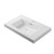 Blossom V8018 24 24 A MT12 Jena 24" Floating Wall Hung Bathroom Vanity With Acrylic Sink, Metal Legs - Grey