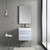 Blossom 018 24 24 A Jena 24" Floating Bathroom Vanity With Acrylic Sink - Grey