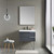 Blossom 020 30 15 A Sofia 30" Floating Bathroom Vanity With Acrylic Sink - Grey