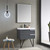 Blossom 020 30 15 A Sofia 30" Floating Bathroom Vanity With Acrylic Sink - Grey