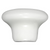 Laurey 02942 1 1/4" Porcelain Knob - White