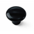 Laurey 01715 1 1/2" Porcelain Knob - Black