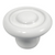 Laurey 01542 1 3/8" Porcelain Knob - Circle Impression - White