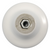 Laurey 01542 1 3/8" Porcelain Knob - Circle Impression - White