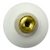 Laurey 01942 1 1/4" Porcelain Knob - White Ball