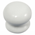 Laurey 01142 1 3/8" Porcelain Knob - White