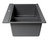 ALFI Titanium 34" x 18" Granite Composite Workstation Step Rim Double Bowl Drop In Sink with Accessories - AB3418DBDI-T