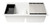 ALFI White 34" x 18" Granite Composite Workstation Step Rim Double Bowl Drop In Sink with Accessories - AB3418DBDI-W