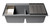 ALFI Titanium 34" x 18" Granite Composite Workstation Step Rim Double Bowl Undermount Sink with Accessories - AB3418DBUM-T