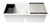 ALFI White 34" x 18" Granite Composite Workstation Step Rim Double Bowl Undermount Sink with Accessories - AB3418DBUM-W
