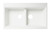 Alfi AB3418DBUM-W White 34" x 18" Granite Composite Workstation Step Rim Double Bowl Undermount Sink with Accessories