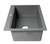 ALFI Titanium 34" x 18" Granite Composite Workstation Step Rim Single Bowl Drop In Sink with Accessories - AB3418SBDI-T