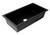 ALFI Black 34" x 18" Granite Composite Workstation Step Rim Single Bowl Undermount Sink with Accessories - AB3418SBUM-BLA