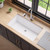 Alfi AB3418SBUM-W White 34" x 18" Granite Composite Workstation Step Rim Single Bowl Undermount Sink with Accessories