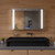 ALFI 48" x 18" Black Matte Above Mount Fireclay Bathroom Trough Sink - AB48TRBM