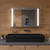 ALFI 48" x 18" Black Matte Above Mount Fireclay Bathroom Trough Sink - AB48TRBM
