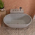 Alfi ABCO59TUB 59" Solid Concrete Oval Freestanding Bathtub