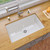 ALFI White 30" x 18" Fireclay Undermount Fireclay Kitchen Sink - ABF3018UD-W