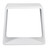 Alfi ABST55 White Matte Solid Surface Resin Bathroom / Shower Stool