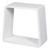 ALFI White Matte Solid Surface Resin Bathroom / Shower Stool - ABST55