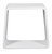 ALFI White Matte Solid Surface Resin Bathroom / Shower Stool - ABST55