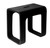 ALFI Black Matte Solid Surface Resin Bathroom / Shower Stool - ABST99BM