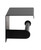 ALFI Black Matte Stainless Steel Toilet Paper Holder with Shelf - ABTPC66-BLA