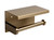 ALFI Brushed Gold PVD Stainless Steel Toilet Paper Holder with Shelf - ABTPP66-BG