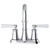 Gerber D307079 Northerly Two Handle Centerset Lavatory Faucet w/ 50/50 Touch Down Drain 1.2gpm - Chrome