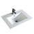 Fine Fixtures VE2418W White 24 Inch x 19 Inch Ceramic Vanity Sink