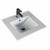 Fine Fixtures VE2018W  White 20 Inch x 19 Inch Ceramic Vanity Sink