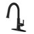 Gerber Northerly Single Handle Pull-Down Kitchen Faucet w/ Snapback 1.75gpm - Satin Black - D454079BS