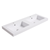 Fine Fixtures 48" X 18" Vanity Sink Gel Coated Double Sink 2.5" Thick - VET4818W-D