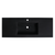 Fine Fixtures 48" X 18" Vanity Sink Gel Coated Single Sink 2.5" Thick - Matte Black - VET4818BL-S