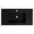 Fine Fixtures VET3618BL 36" X 18" Vanity Sink Gel Coated 2.5" Thick Edge - Matte Black