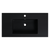 Fine Fixtures 36" X 18" Vanity Sink Gel Coated 2.5" Thick Edge - Matte Black - VET3618BL