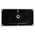 Fine Fixtures VET3618BL 36" X 18" Vanity Sink Gel Coated 2.5" Thick Edge  - Matte Black