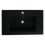 Fine Fixtures 30" X 18" Vanity Sink Gel Coated 2.5" Thick Edge - Matte Black - VET3018BL