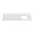 Fine Fixtures SS72WH-R 72" Solid White Sintered Stone Top - Single Right Sink