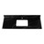 Fine Fixtures SS60BC-S 60" Black Carrara Sintered Stone Top - Single Sink