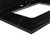 Fine Fixtures SS48BC-D 48" Black Carrara Sintered Stone Top - Double Sink