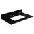 Fine Fixtures 30" Black Carrara Sintered Stone Vanity Countertop - Removable Backsplash - For Single Sink