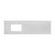 Fine Fixtures 72" Solid White Sintered Stone Vanity Countertop - Removable Backsplash - For Single Left Sink