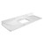 Fine Fixtures 60" White Carrara Sintered Stone Vanity Countertop - Removable Backsplash - For Single Sink