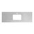 Fine Fixtures SS60WC-S 60" White Carrara Sintered Stone Top - Single Sink