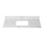 Fine Fixtures 48" White Carrara Sintered Stone Vanity Countertop - Removable Backsplash - For Single Sink