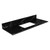 Fine Fixtures 48" Black Carrara Sintered Stone Vanity Countertop - Removable Backsplash - For Single Sink