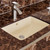 Fine Fixtures UM1812BI Undermount 18 X 12 Lavatory Sink With Clips Biscuit